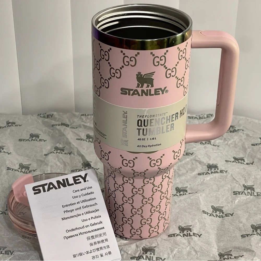 Custom Stanley pink Quencher 40 oz Tumbler with Handle last one! - Picture 3 of 5